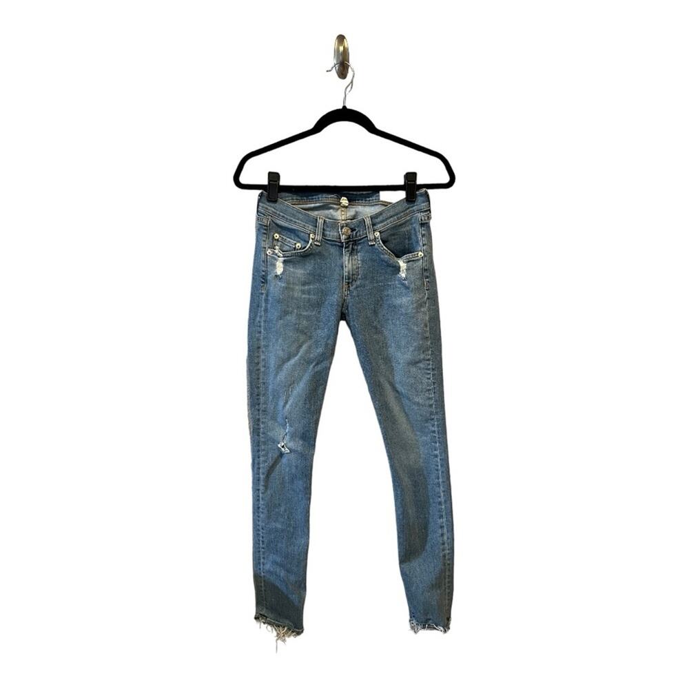 Rag & Bone Frayed Hem Skinny Jean sz 26